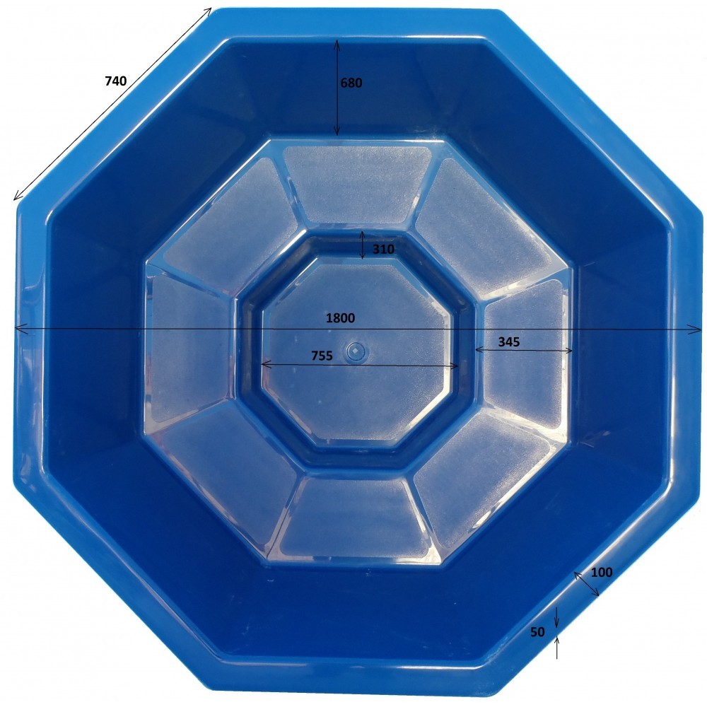 SAVO Hot Tub 1200l Badefass mit Fiberglas-Einsatz