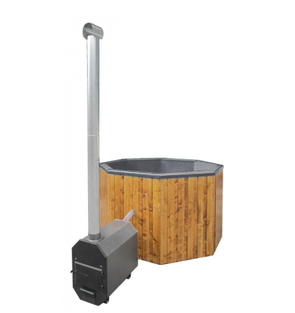 SAVO Hot Tub 1200l Badefass mit Fiberglas-Einsatz