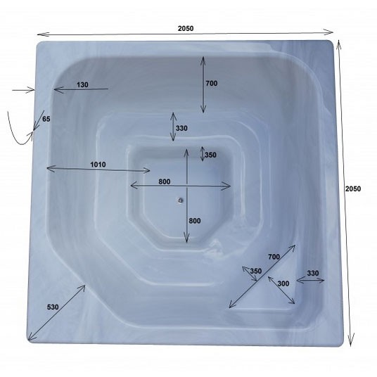 SAVO Hot Tub 1650l Badefass mit Fiberglas-Einsatz inkl. integr. Ofen
