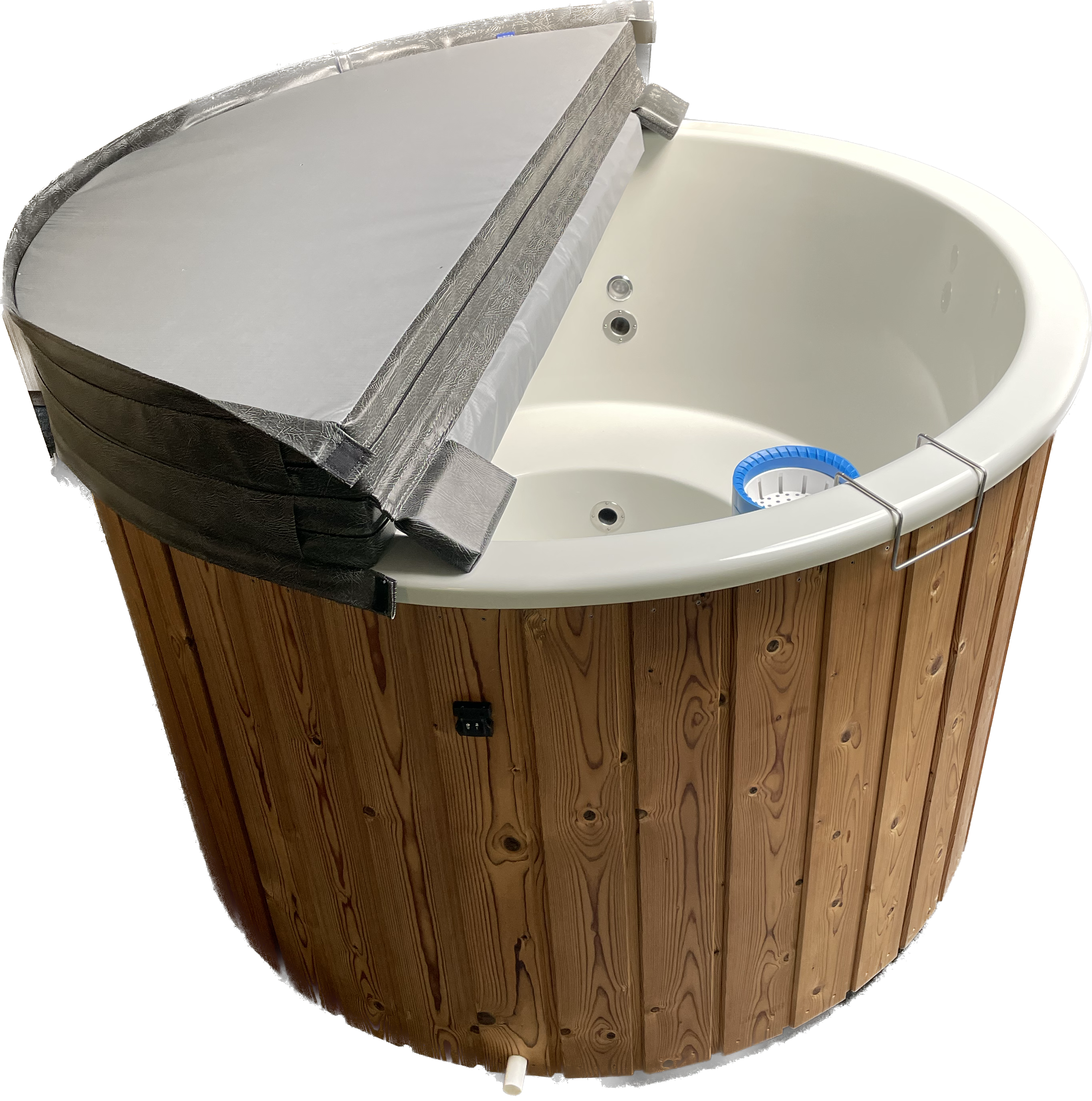 SAVO Hot Tub 1000l Badefass mit Fiberglas-Einsatz