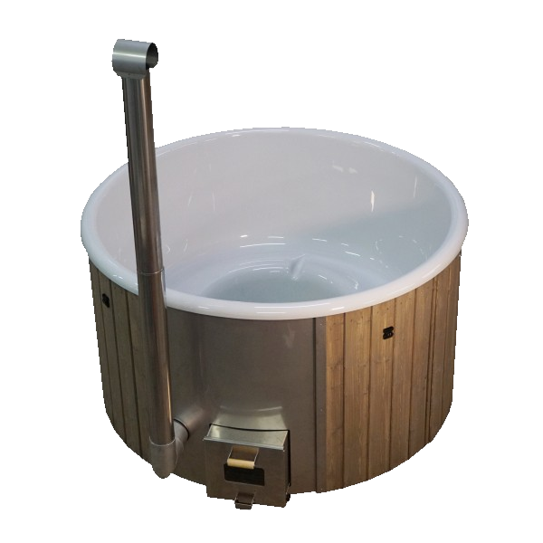 SAVO Hot Tub 1500l Badefass mit Fiberglas-Einsatz inkl. integr. Ofen