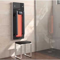 Repabad Infrarotpaneel Malaga Farbe: Dark Black