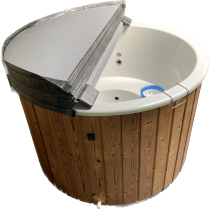 SAVO Hot Tub 1000l Badefass mit Fiberglas-Einsatz