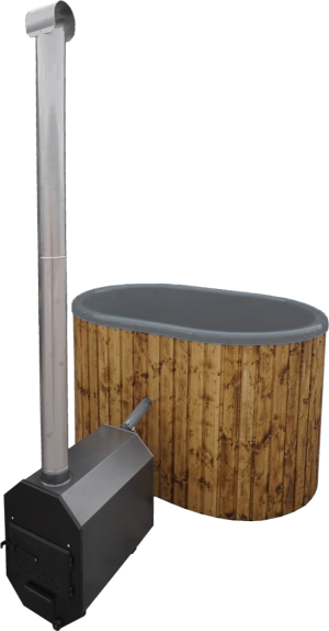 SAVO Hot Tub 800l Badefass mit Fiberglas-Einsatz