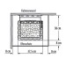 THERMAT, Sauna-Wandofen, anthrazit-perleffekt 6,0 kW