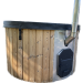 SAVO Hot Tub 1400l Badefass mit Fiberglas-Einsatz inkl. integr. Ofen