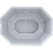 SAVO Hot Tub 1600l Badefass mit Fiberglas-Einsatz